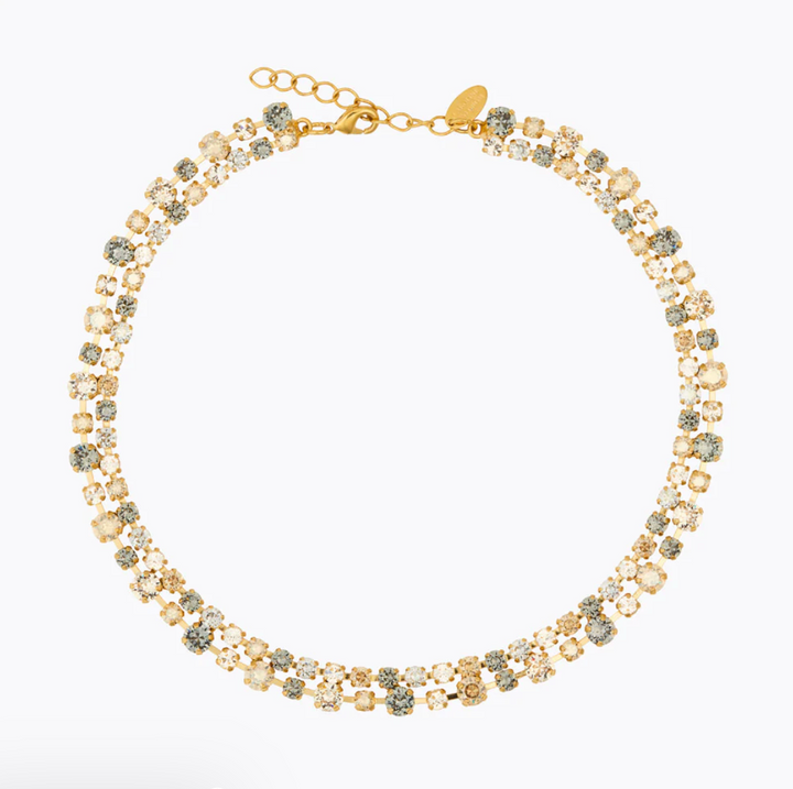 MINI POMONA NECKLACE GOLD BLACK GOLDEN COMBO