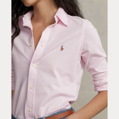 SLIM FIT KNIT COTTON OXFORD SHIRT