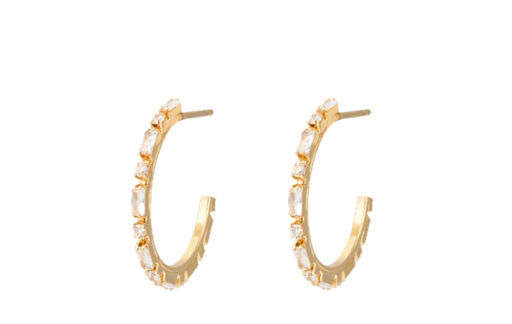 EVELYNE LOOPS GOLD CRYSTAL